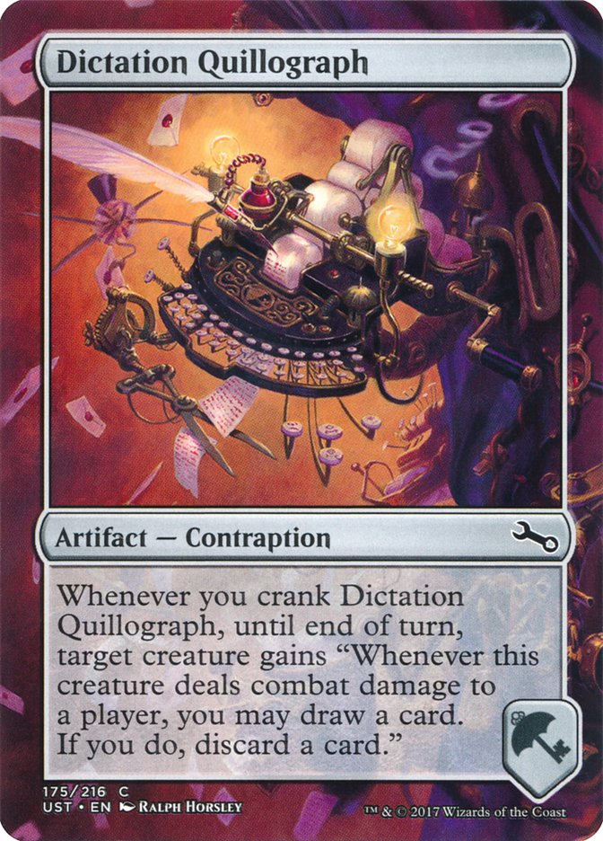 Dictation Quillograph (175) [Unstable] | Odin's Place