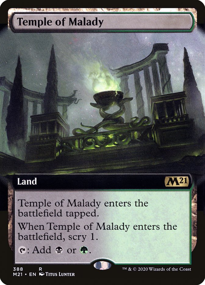 Temple of Malady (Extended Art) [Core Set 2021] | Odin's Place