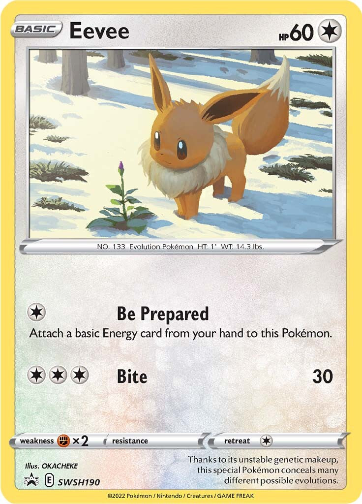 Eevee (SWSH190) [Sword & Shield: Black Star Promos] | Odin's Place