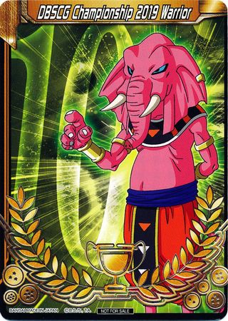 DBSCG Championship 2019 Warrior (Merit Card) - Universe 10 "Rumush" (10) [Tournament Promotion Cards] | Odin's Place