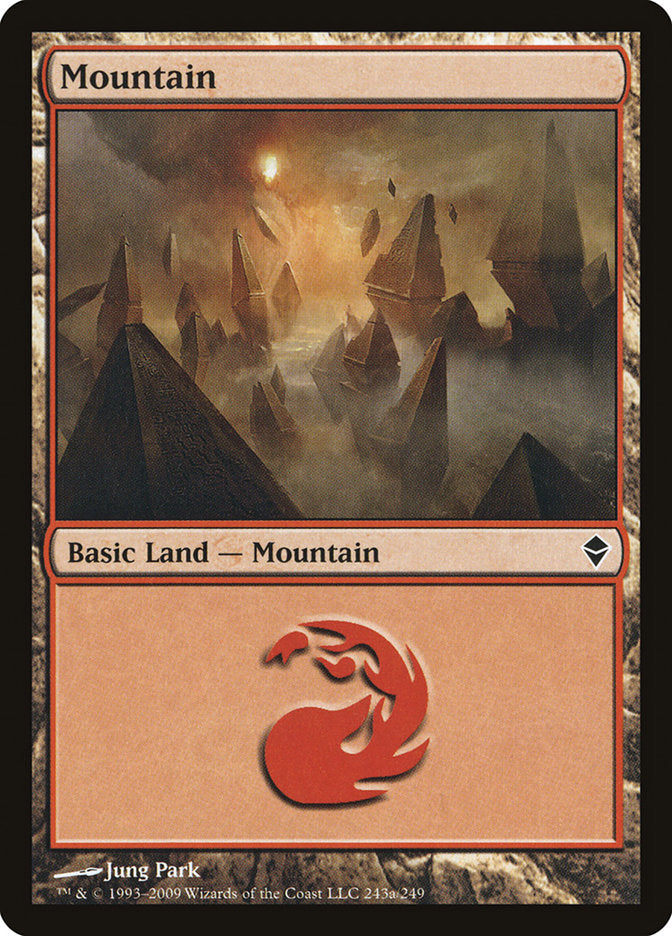 Mountain (243a) [Zendikar] | Odin's Place