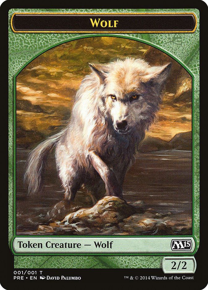 Wolf Token (1) [Magic 2015 Prerelease Promos] | Odin's Place