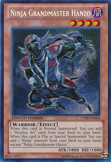Ninja Grandmaster Hanzo [CT09-EN003] Secret Rare | Odin's Place