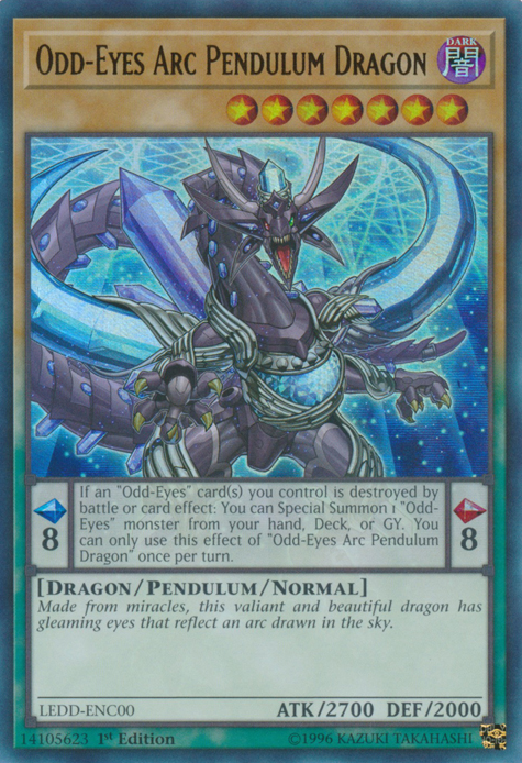 Odd-Eyes Arc Pendulum Dragon [LEDD-ENC00] Ultra Rare | Odin's Place