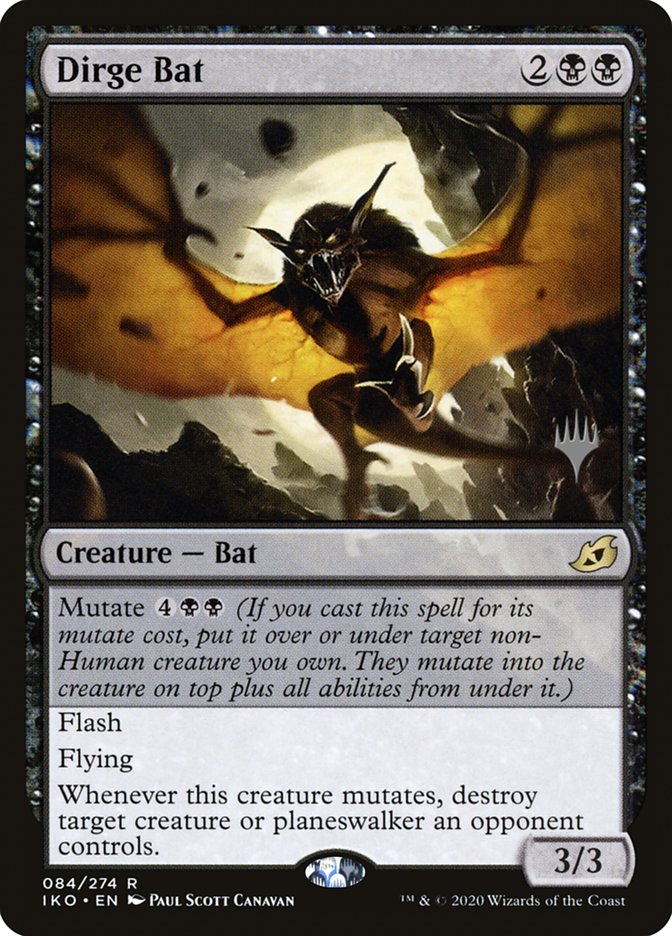 Dirge Bat (Promo Pack) [Ikoria: Lair of Behemoths Promos] | Odin's Place