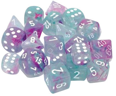 Chessex Luminary Wisteria/White Poly 7 Set | Odin's Place