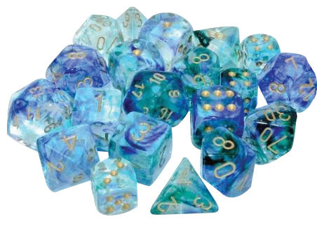 Chessex Nebula Luminary Oceanic/Gold Poly 7 Set | Odin's Place