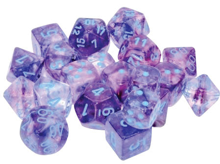 Chessex Nebula Luminary Nocturnal/Blue Poly 7 Set | Odin's Place