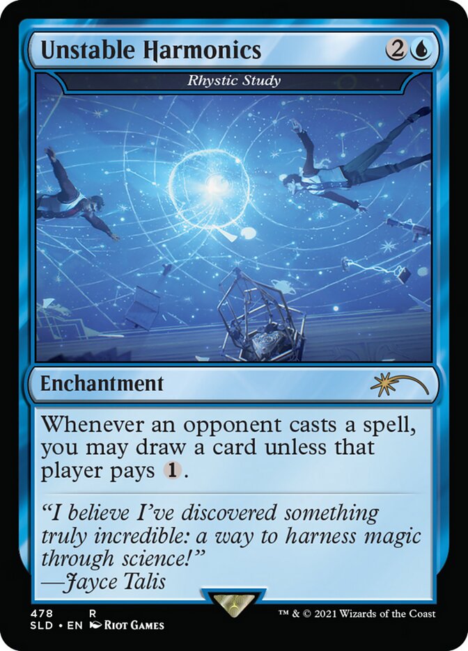 Rhystic Study - Unstable Harmonics [Secret Lair Drop Series] | Odin's Place