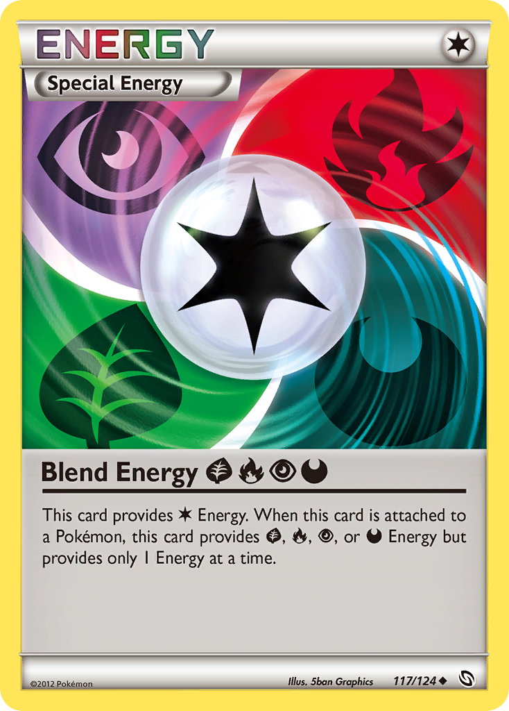 Blend Energy GrassFirePsychicDarkness (117/124) [Black & White: Dragons Exalted] | Odin's Place