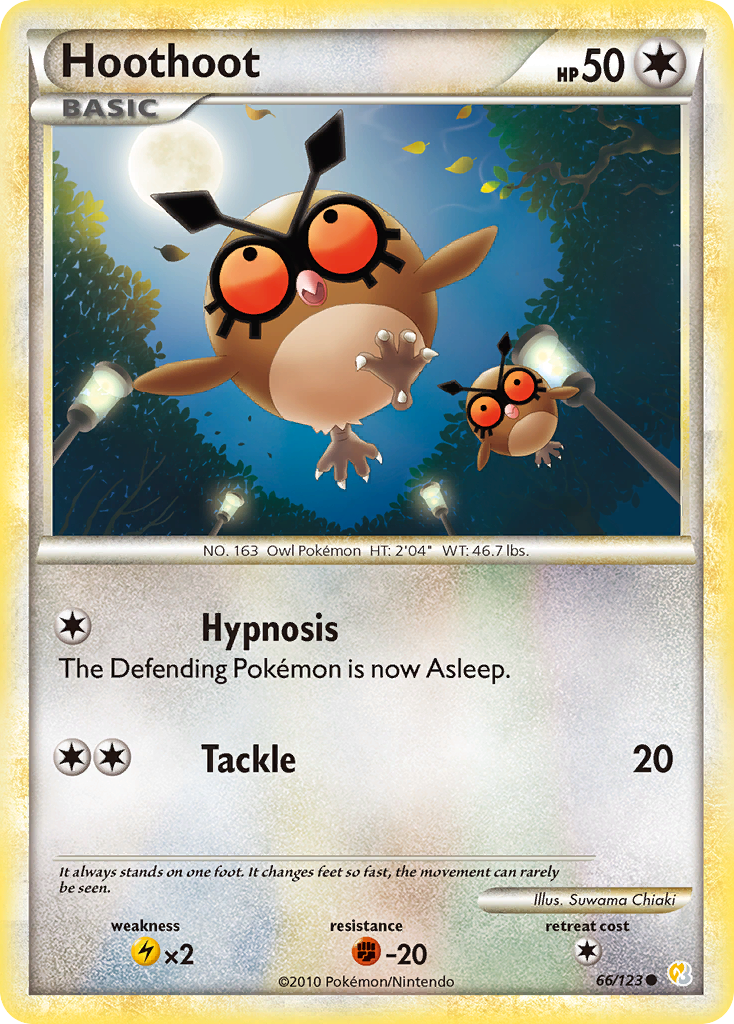 Hoothoot (66/123) [HeartGold & SoulSilver: Base Set] | Odin's Place