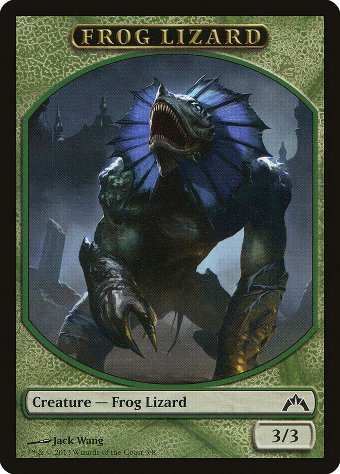 Frog Lizard Token (3) [Gatecrash Tokens] | Odin's Place