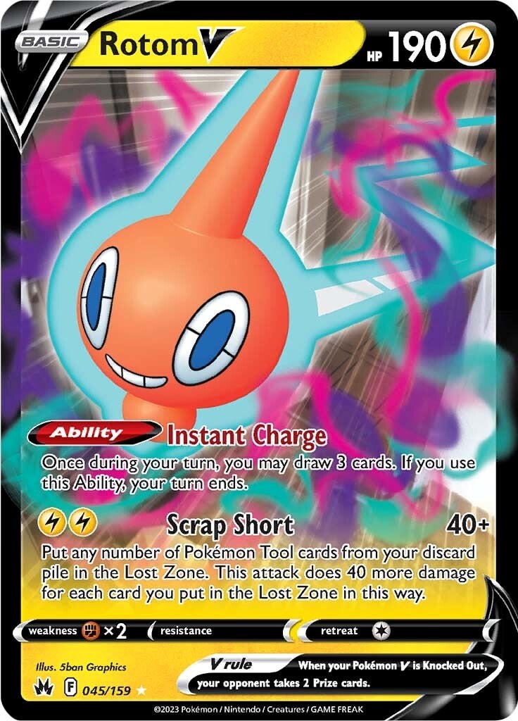 Rotom V (045/159) [Sword & Shield: Crown Zenith] | Odin's Place