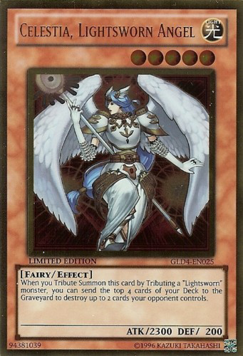 Celestia, Lightsworn Angel [GLD4-EN025] Gold Rare | Odin's Place