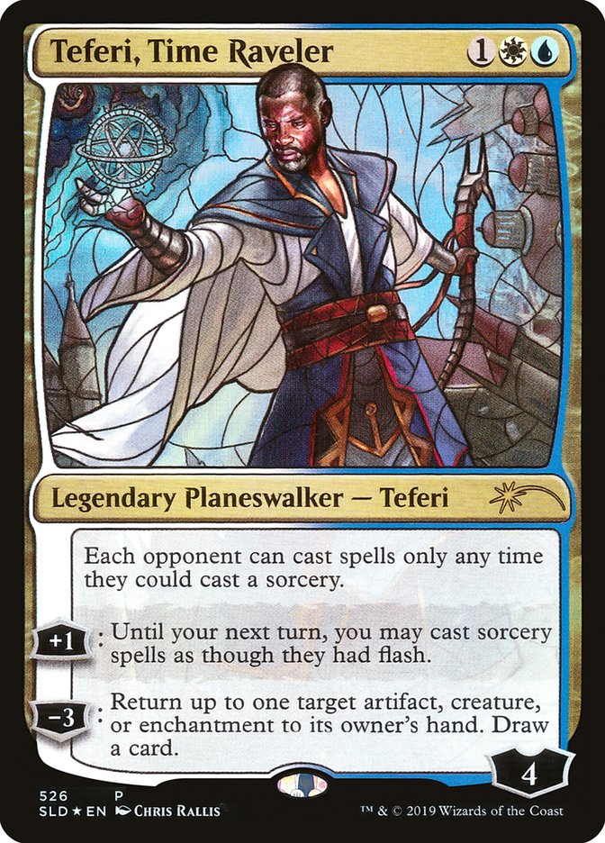 Teferi, Time Raveler (Stained Glass) [Secret Lair Drop Promos] | Odin's Place