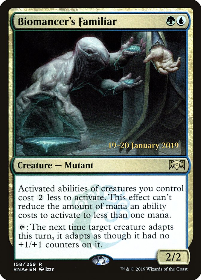 Biomancer's Familiar (158) [Ravnica Allegiance Prerelease Promos] | Odin's Place