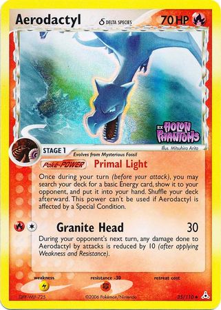 Aerodactyl (35/110) (Delta Species) (Stamped) [EX: Holon Phantoms] | Odin's Place