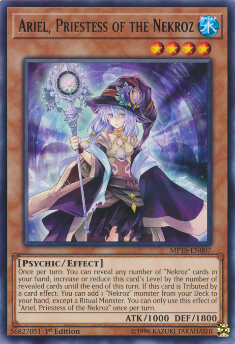 Ariel, Priestess of the Nekroz [MP18-EN007] Rare | Odin's Place