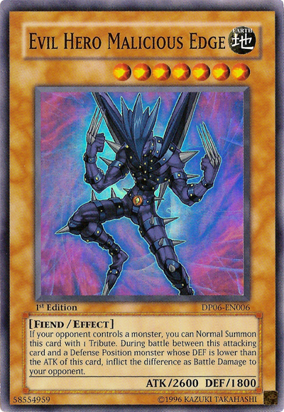 Evil Hero Malicious Edge [DP06-EN006] Super Rare | Odin's Place