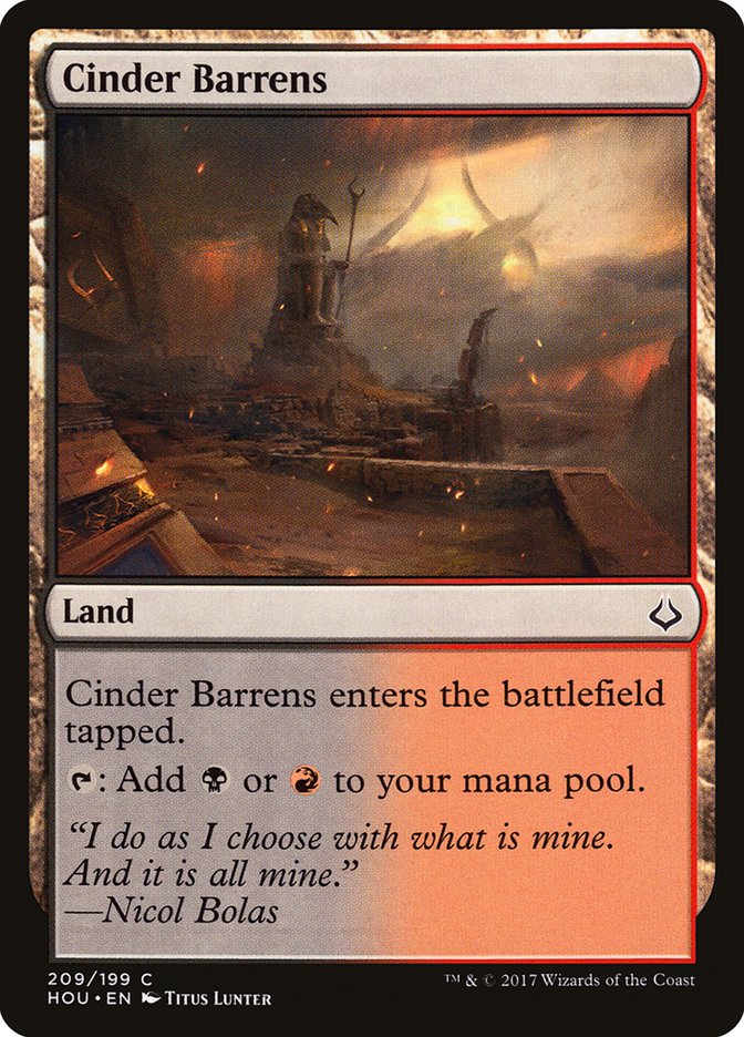 Cinder Barrens (209) [Hour of Devastation] | Odin's Place
