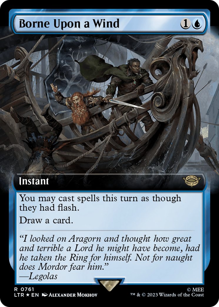 Borne Upon a Wind (Extended Art) (Surge Foil) [The Lord of the Rings: Tales of Middle-Earth] | Odin's Place