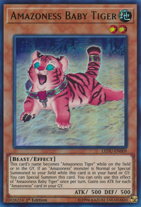Amazoness Baby Tiger [LEDU-EN009] Ultra Rare | Odin's Place