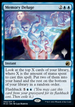 Memory Deluge (Promo Pack) [Innistrad: Midnight Hunt Promos] | Odin's Place