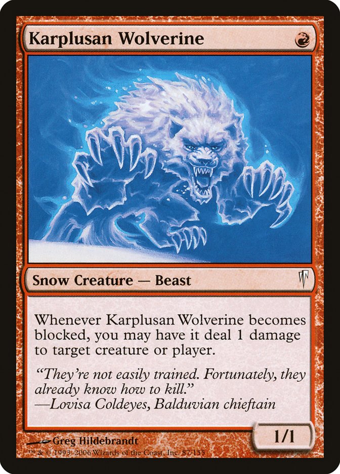 Karplusan Wolverine (87) [Coldsnap] | Odin's Place