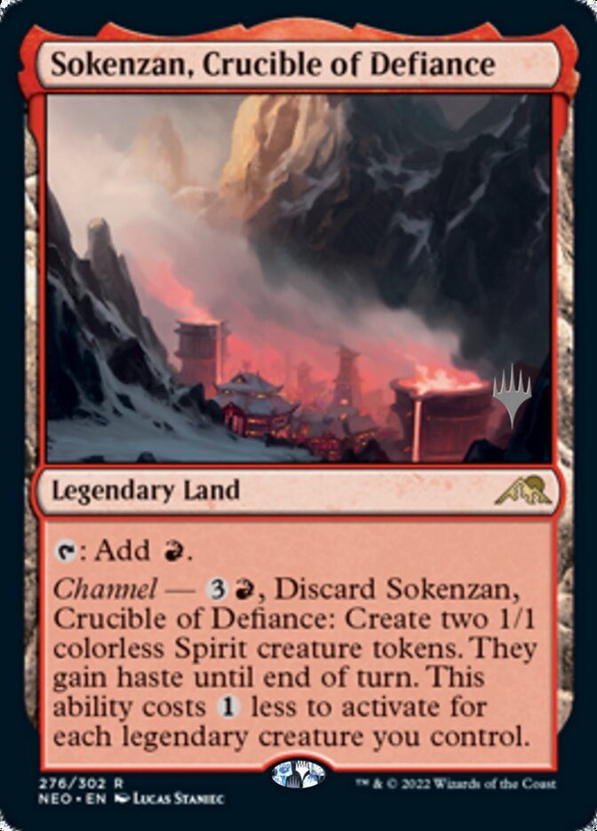 Sokenzan, Crucible of Defiance (Promo Pack) [Kamigawa: Neon Dynasty Promos] | Odin's Place