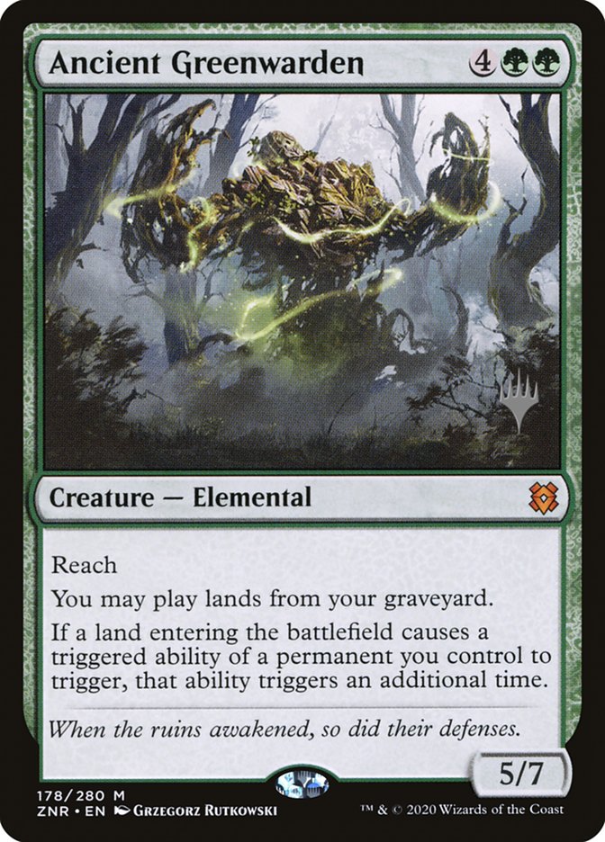 Ancient Greenwarden (Promo Pack) [Zendikar Rising Promos] | Odin's Place