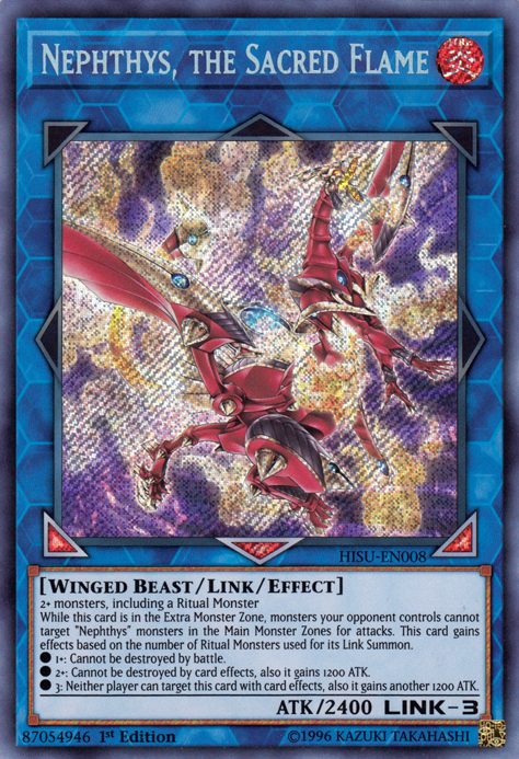Nephthys, the Sacred Flame [HISU-EN008] Secret Rare | Odin's Place