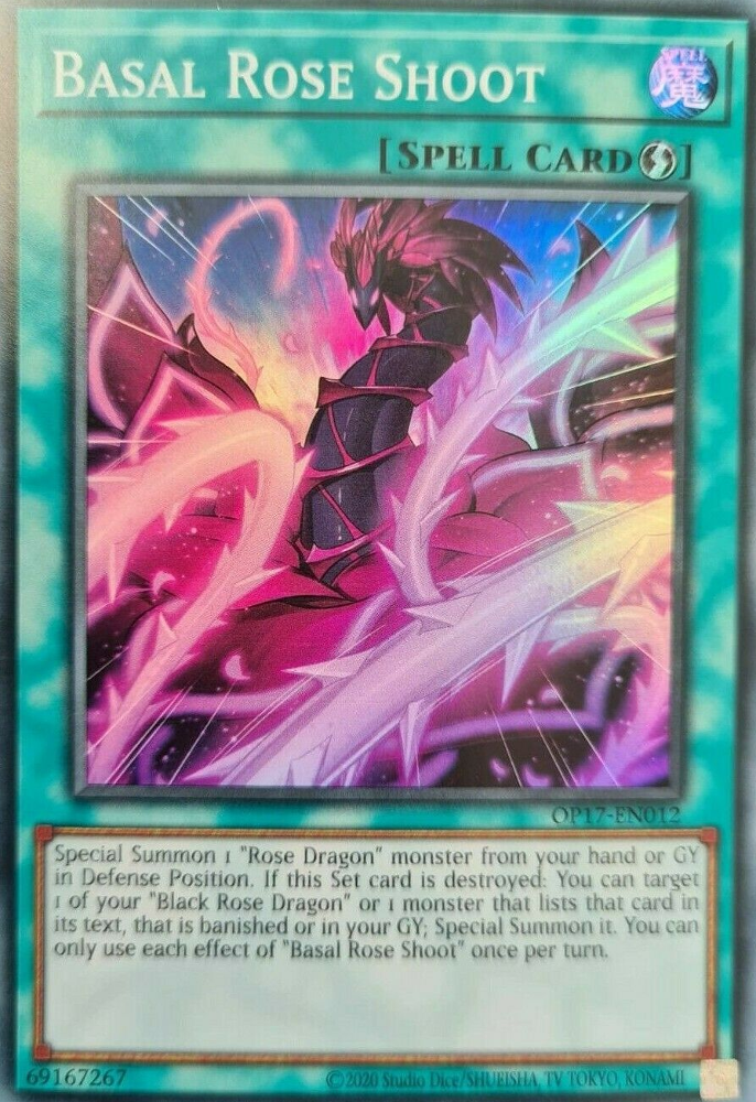 Basal Rose Shoot [OP17-EN012] Super Rare | Odin's Place