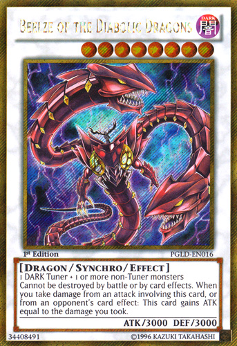 Beelze of the Diabolic Dragons [PGLD-EN016] Gold Secret Rare | Odin's Place