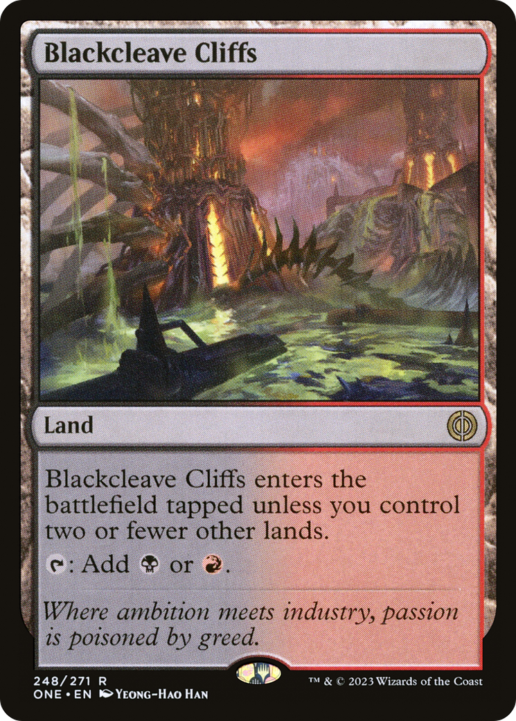Blackcleave Cliffs [Phyrexia: All Will Be One] | Odin's Place
