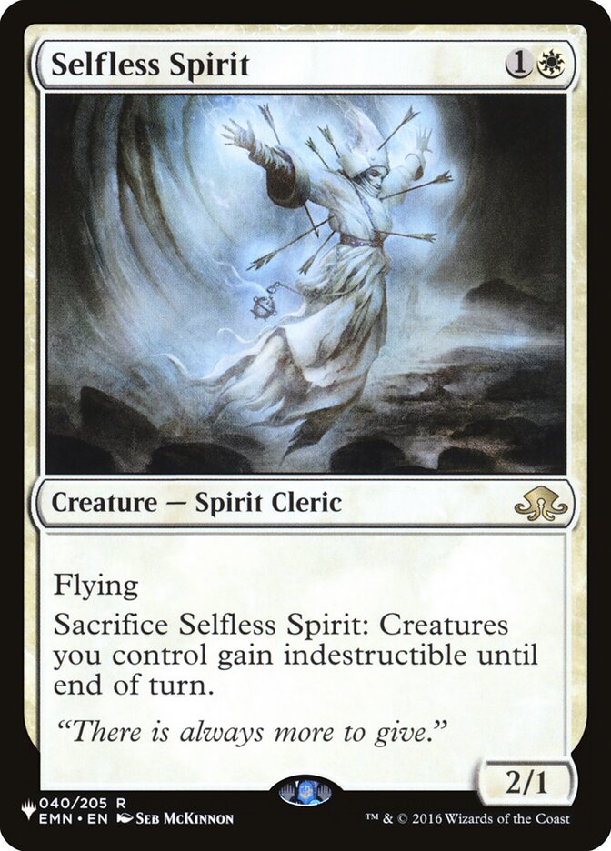 Selfless Spirit [The List] | Odin's Place