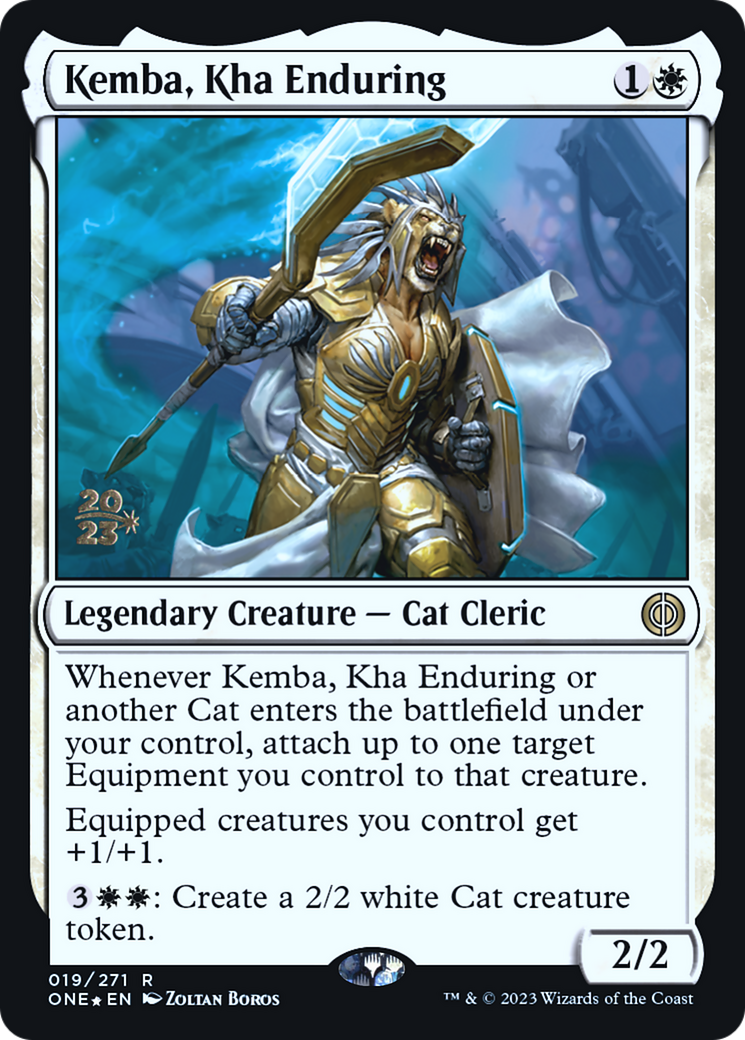 Kemba, Kha Enduring [Phyrexia: All Will Be One Prerelease Promos] | Odin's Place
