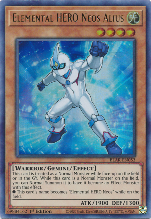 Elemental Hero Neos Alius [BLAR-EN053] Ultra Rare | Odin's Place