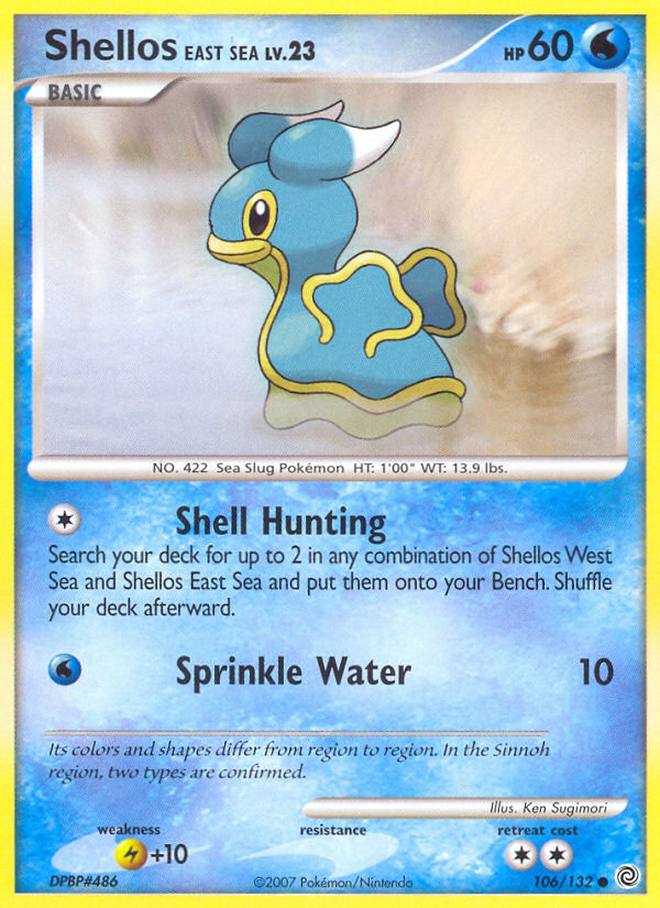 Shellos East Sea (106/132) [Diamond & Pearl: Secret Wonders] | Odin's Place