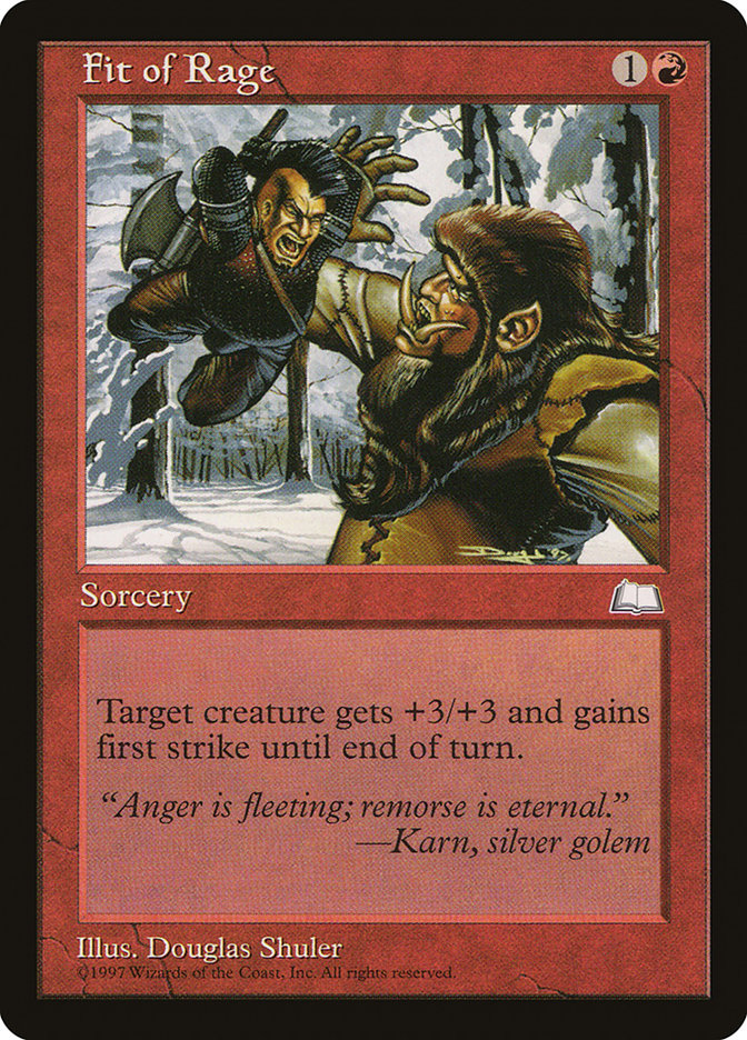 Fit of Rage (102) [Weatherlight] | Odin's Place