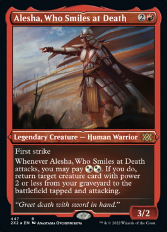 Alesha, Who Smiles at Death (Foil Etched) [Double Masters 2022] | Odin's Place