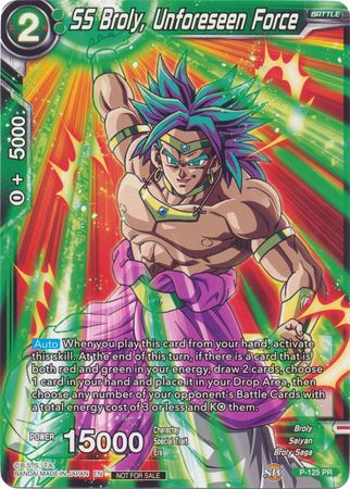 SS Broly, Unforeseen Force (Top 16 Winner) (P-125) [Tournament Promotion Cards] | Odin's Place