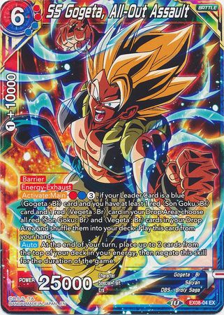SS Gogeta, All-Out Assault (EX08-04) [Magnificent Collection Forsaken Warrior] | Odin's Place