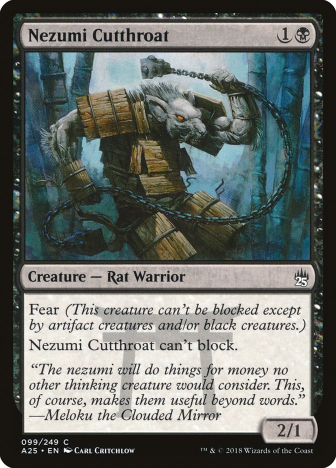 Nezumi Cutthroat (99) [Masters 25] | Odin's Place