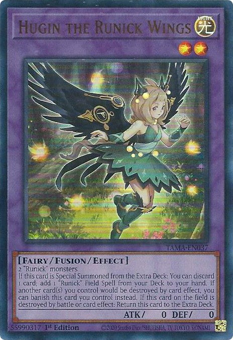 Hugin the Runick Wings [TAMA-EN037] Ultra Rare | Odin's Place