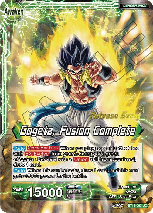 Veku // Gogeta, Fusion Complete (Fighter's Ambition Holiday Pack) (BT19-067) [Tournament Promotion Cards] | Odin's Place