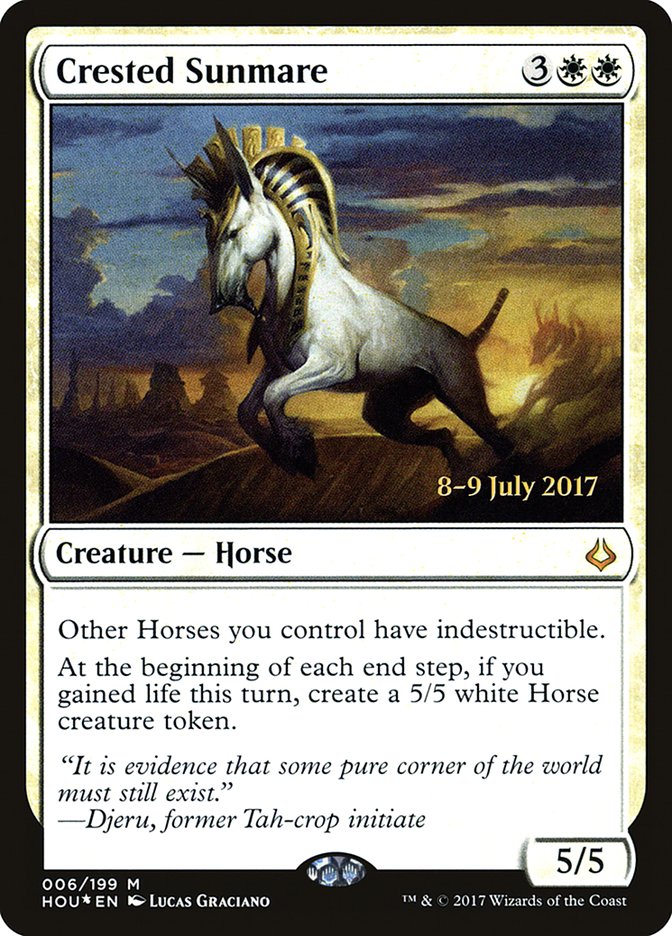 Crested Sunmare (6) [Hour of Devastation Prerelease Promos] | Odin's Place
