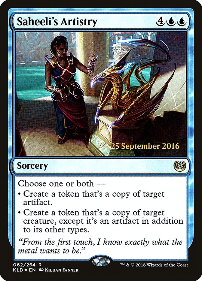 Saheeli's Artistry (62) [Kaladesh Prerelease Promos] | Odin's Place