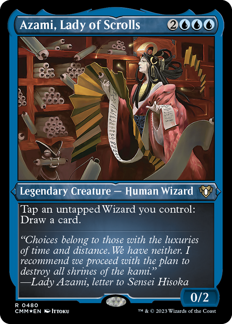 Azami, Lady of Scrolls (Foil Etched) [Commander Masters] | Odin's Place