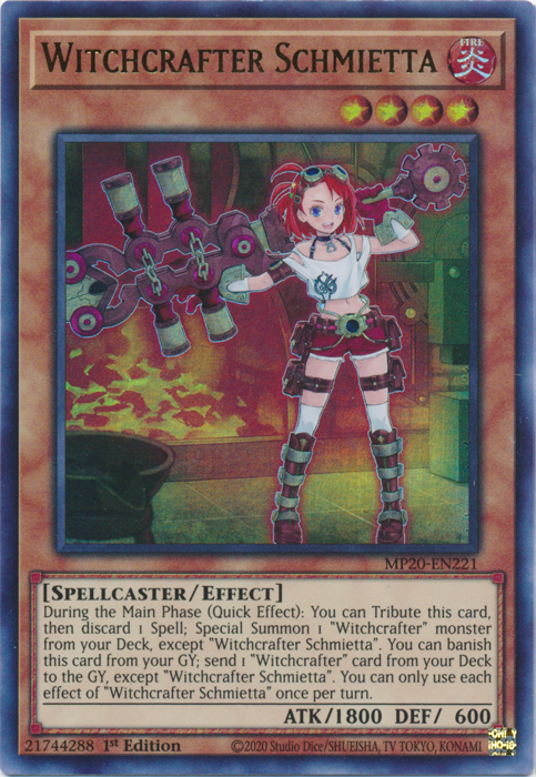 Witchcrafter Schmietta [MP20-EN221] Ultra Rare | Odin's Place