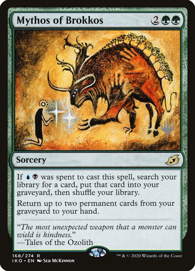 Mythos of Brokkos (Promo Pack) [Ikoria: Lair of Behemoths Promos] | Odin's Place